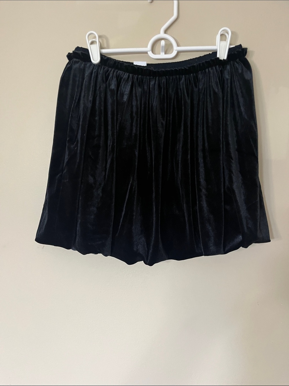 GAP Kids Black Velvet Skirt with Elastic Waistband